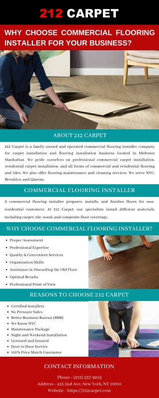 Why Choose Commercial Flooring Installer for your Business?