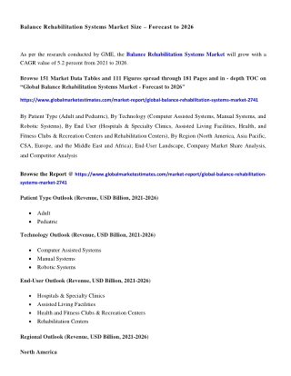 COVID-19 Impact on Global Balance Rehabilitation Systems Market