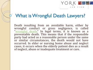 Wrongful Death Lawyers in Sacramento, Northern California - York Law Corp USA