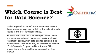 Which Course is Best for Data Science?​