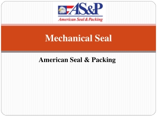 Mechanical Seal at Low Prices - American Seal & Packing