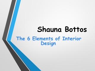 Shauna Bottos - The Six Elements of Design