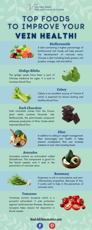 Top foods to improve Your vein health!