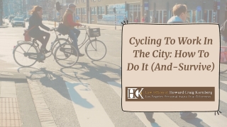 Cycling To Work In The City: How To Do It (And-Survive)