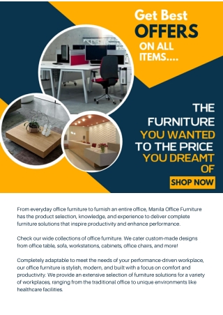Enhance Your Office Interior With Modern Furniture Collection
