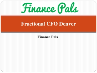 Fractional CFO in Denver | Finance Pals