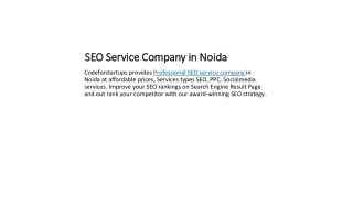 SEO Service Company in Noida