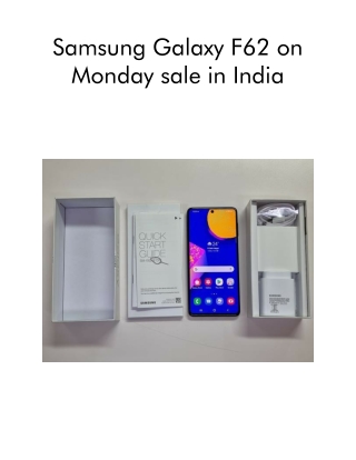 Samsung Galaxy F62 on Monday Sale in India