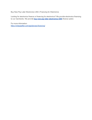 Buy Now Pay Later Electronics | Financing for Electronics