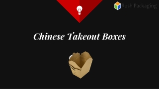 Custom Chinese Takeout Boxes