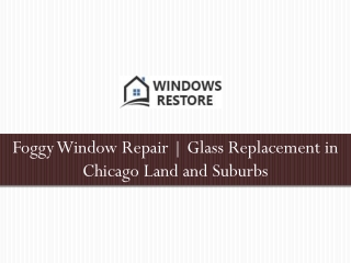 Local window repair