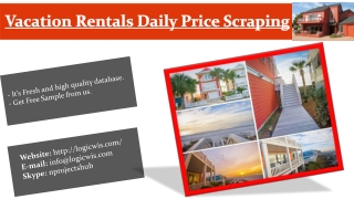 Vacation Rentals Daily Price Scraping