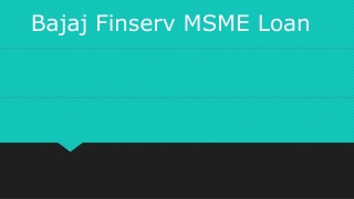 Get Easy MSME Loan in India with Bajaj Finserv