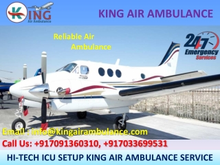ICU Air Ambulance Service in Guwahati and Kolkata-King Ambulance