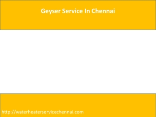 Geyser Service In Chennai