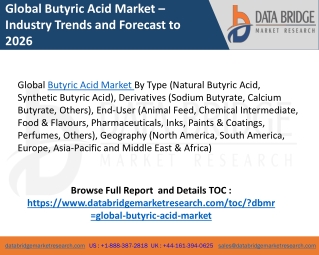 Global Butyric Acid Market