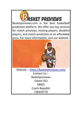 Basketball Predictions Today | Basketpreviews.com