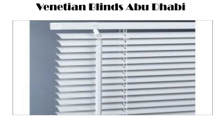 Venetian Blinds Dubai