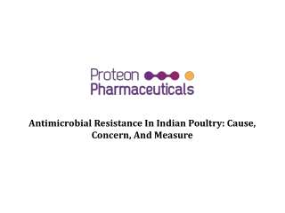 Antimicrobial Resistance In Indian Poultry: Cause, Concern, And Measure