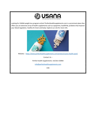Usana Healthpak | Perfecthealthsupplements.com