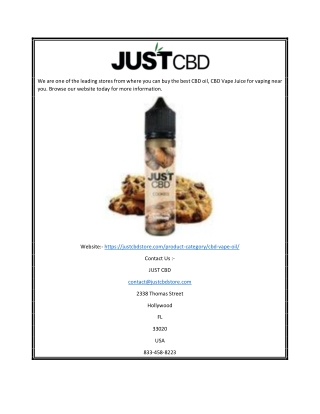 CBD Vape Juice | justcbdstore.com