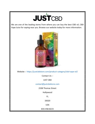 CBD Vape | justcbdstore.com