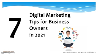 Website Drona - Digital Marketing Tips for Business Owners in 2021.