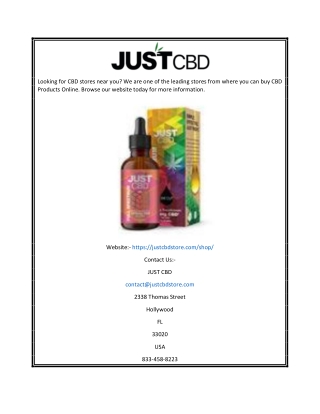 Full Spectrum CBD Oil | Justcbdstore.com