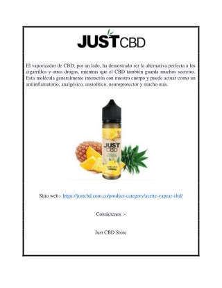 Comprar aceite de CBD para vapear