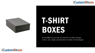 Custom T-shirt Boxes For Sale With Topnotch Printing