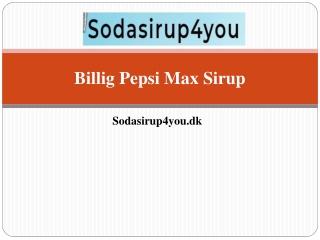 Billig Pepsi Max Sirup - Sodasirup4you