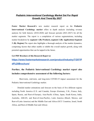 Pediatric Interventional Cardiology market