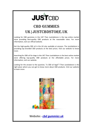 cbd gummies uk|Justcbdstore.uk