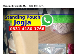 Standing Pouch Klip 0831·4180·1766(WA)