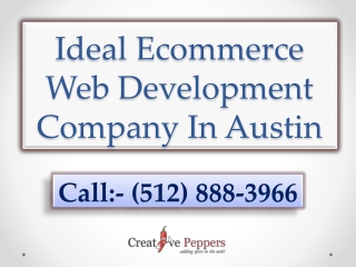 Ideal Ecommerce Web Development Company In Austin