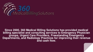 Florida Emergency Physicians Billing Services - 360 Medical Billing Solutions