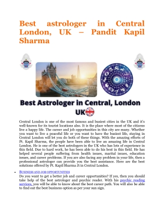 Best Astrologer in Central London, UK  44 7441 447172