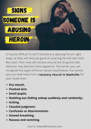 Signs Someone is Abusing Heroin