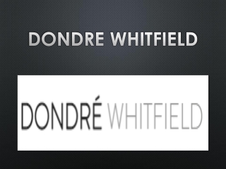 Dondre Whitfield