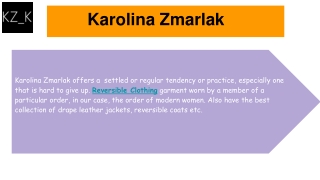 Reversible Clothing- Trending Clothes by Karolina Zmarlak