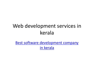 web designing company in trivandrum-web development company in kerala-kochi