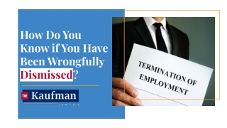 How Do You Know if You Have Been Wrongfully Dismissed?