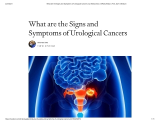 What are the Signs and Symptoms of Urological Cancers