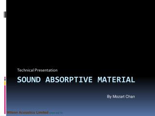 Sound Absorptive Material