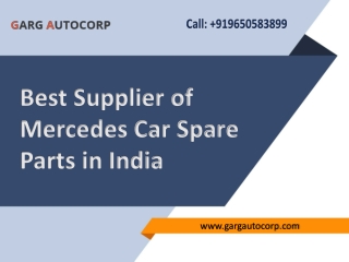 Mercedes Car Spare Parts Dealer