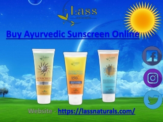 Lass Naturals:Buy Ayurvedic Sunscreen Gel Online