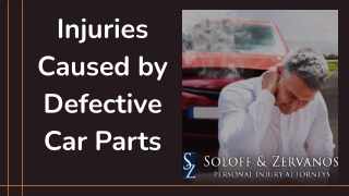 Injuries Caused by Defective Car Parts