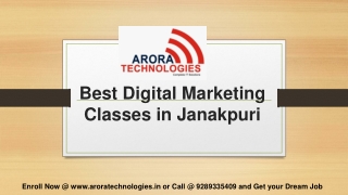 Best Digital Marketing Classes in Janakpuri