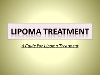 Get a Natural Treatment that Really Work| Lipoma Wand