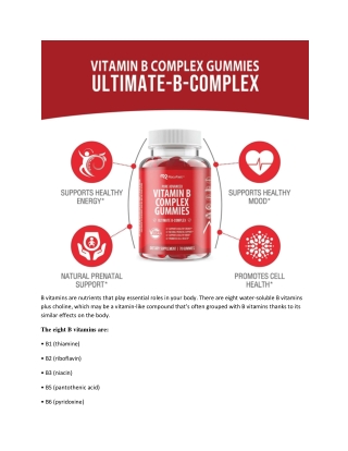 (2-Pack) Vitamin B Gummies Potent